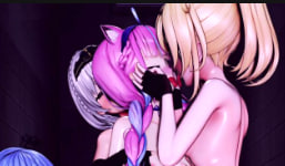 HΔL总部淫乱实录：Hololons女团Toktik挑战直播，高潮群交玩到腿软！